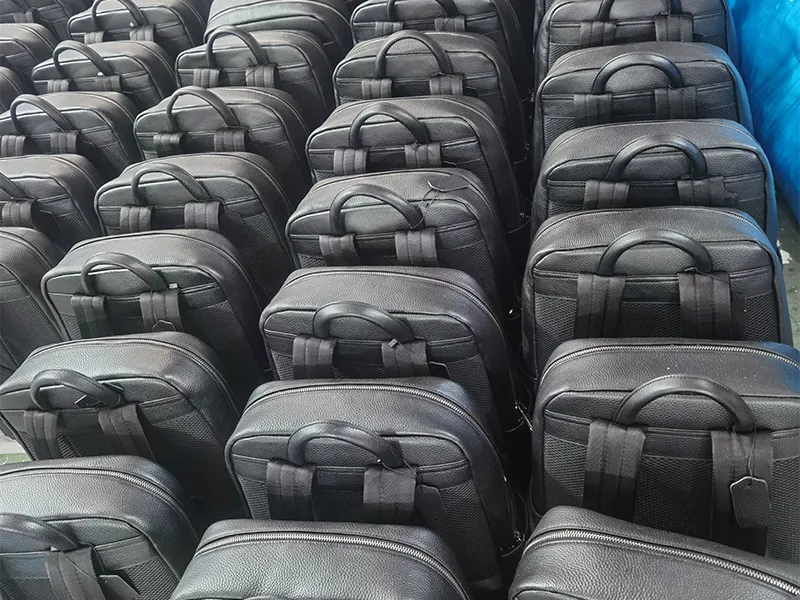 Wholesale Black Genuine Leather Backpacks