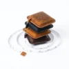 Wholesale Crazy Horse leather retractable tape measure PC-006 embossed brown and solid color options