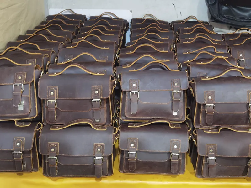 small batch crazy horse leather bag sourcing