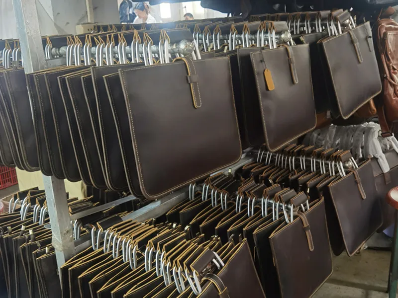 custom crazy horse leather bag OEM,