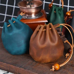 leather coin bags