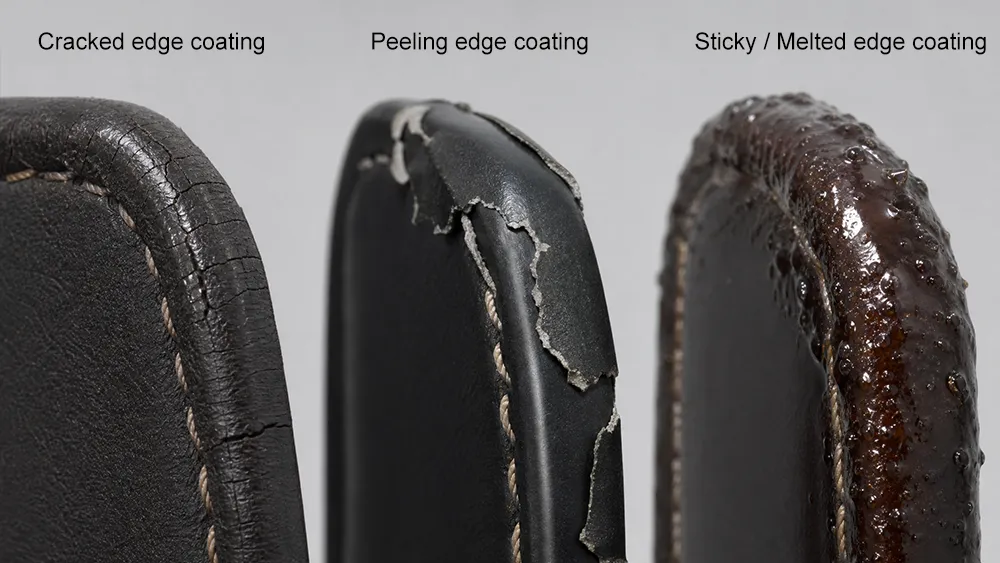 genuine leather bag edge repair