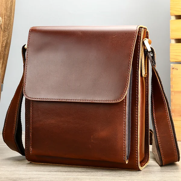 wholesale vertical leather crossbody messenger bag
