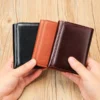 Leather wallet 1135 in Black Brown and Coffee