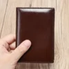 Oil Coffee top-layer cowhide wallet 1153 exterior in hand