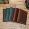 Custom passport cover 1368 in five Crazy Horse leather colors