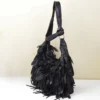 genuine leather hobo shoulder bag style 253 side view