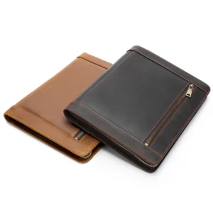 Coffee and Dark Coffee leather portfolios for bulk portfolio sale style 3025