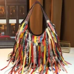 color block bags style 588 in random multicolor cowhide patchwork