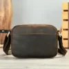 dark coffee mini leather crossbody bag style 6118