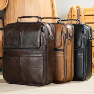 style 6172 crossbody bags in black brown and coffee cowhide
