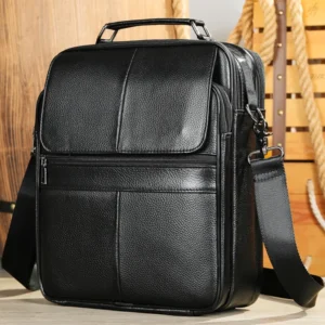 6172 Black Cowhide Sling Bag Crossbody sling bag crossbody style 6172 in black cowhide