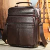 large sling crossbody bag style 6173 in coffee cowhide