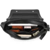 large leather messenger bag style 6202 interior and laptop compartment