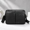 black leather crossbody bag style 6213 for men