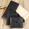 Dad wallet 681 in black horizontal, vertical, and long styles