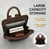 womens leather backpack 7825 with 14-inch laptop storage