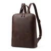 womens leather backpacks style 7825 in Deep Coffee Crazy Horse cowhide
