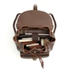 Wholesale Crazy Horse leather women's backpack 7827 interior with tablet pocket and organized storage