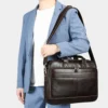 Custom briefcase style 8368 for hand and shoulder carry