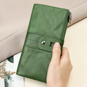 evening bag wholesale style 8560 green women's leather clutch wallet