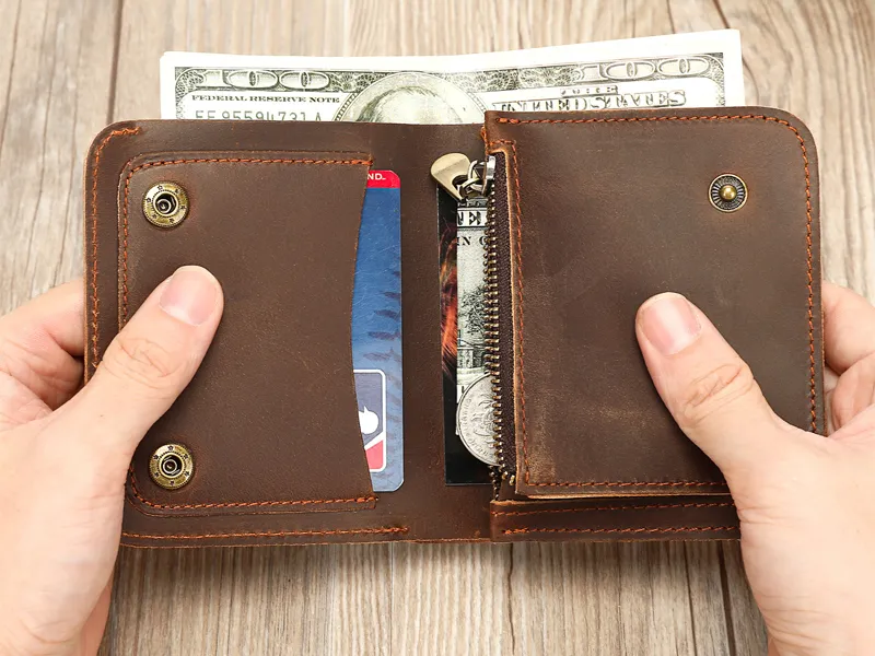Crazy Horse Leathe Wallets