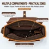 messenger bags for men leather style D6345 organized interior