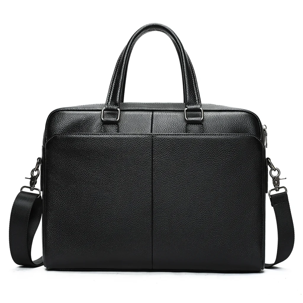 Black handcrafted leather bags style G5144 business briefcase
