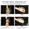 Combination lock on genuine leather briefcase style G5157