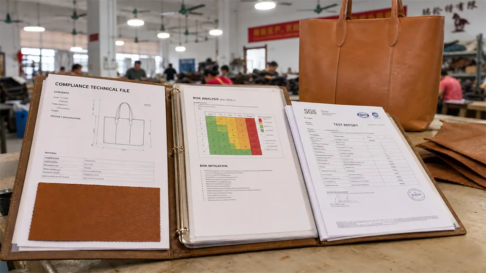 GPSR for leather bags