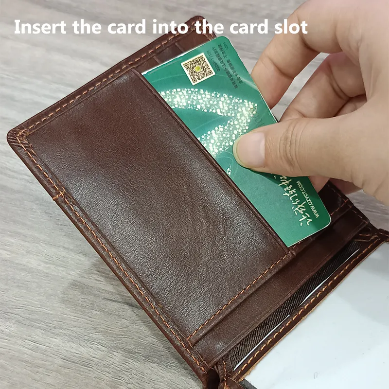 Insert the card into the card slot.