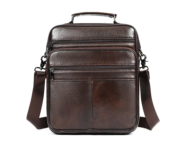 Large leather shoulder bag