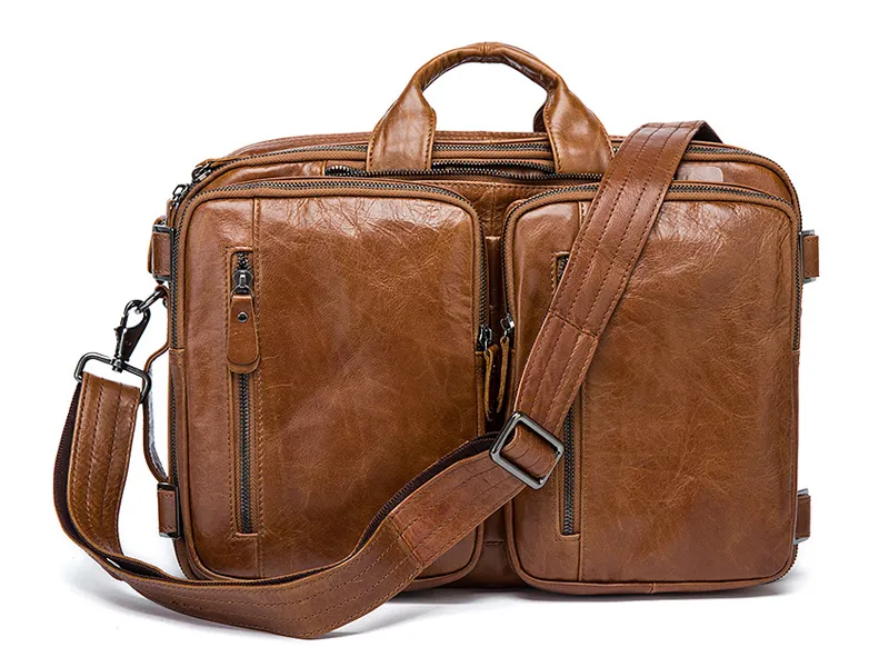 wholesale leather laptop backpack