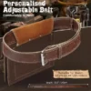 Q2013 adjustable leather tool belt waist range and belt length
