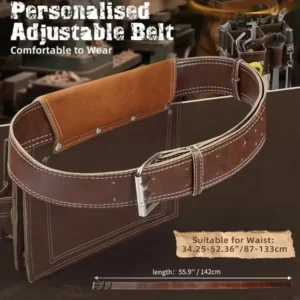 Q2013 adjustable leather tool belt waist range and belt length
