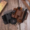 Q2014 leather EDC organizer in black and coffee colors