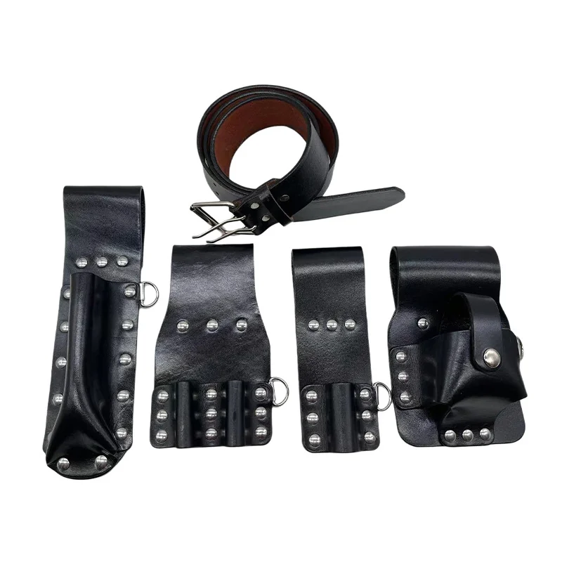 Leather tool belt Q2015 five-piece top-grain leather set