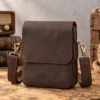 small sling bags style D6348 in Coffee Crazy Horse cowhide