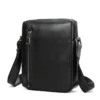 black crossbody bag style G8609 in cowhide