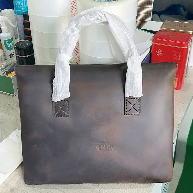 leather brown bag mens