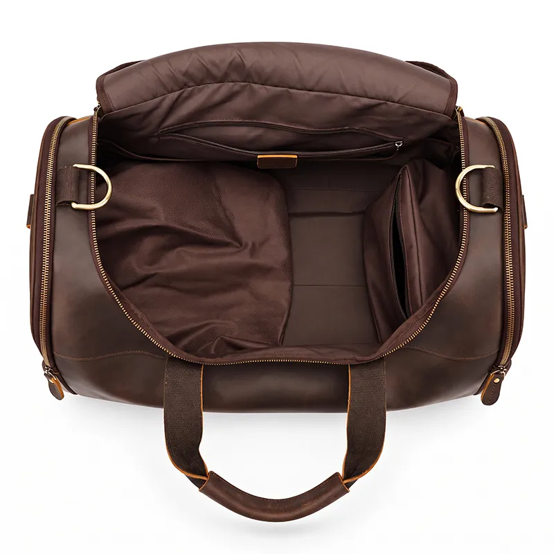 leather weekender bag