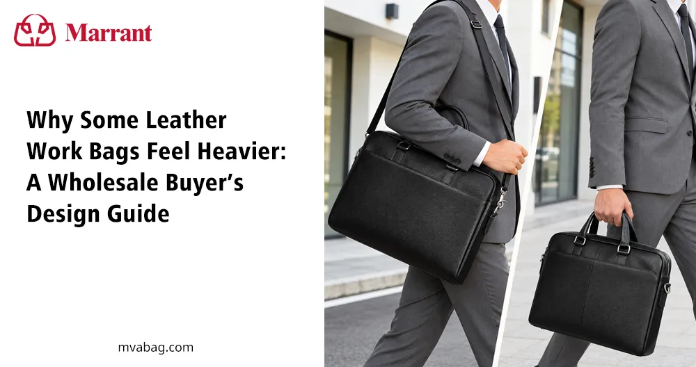 lightweight leather work bag