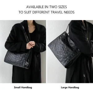 black cowhide hobo bag S1008 in small and large sizes