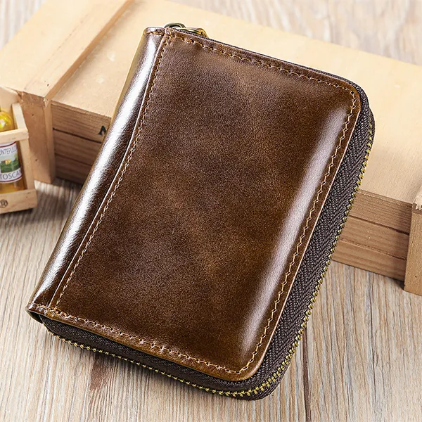 zipped travel wallet
